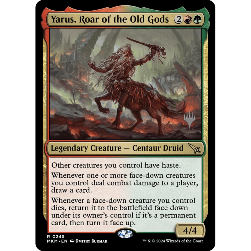 Yarus, Roar of the Old Gods (PPMKM-245P) - Murders at Karlov Manor Promos Foil
