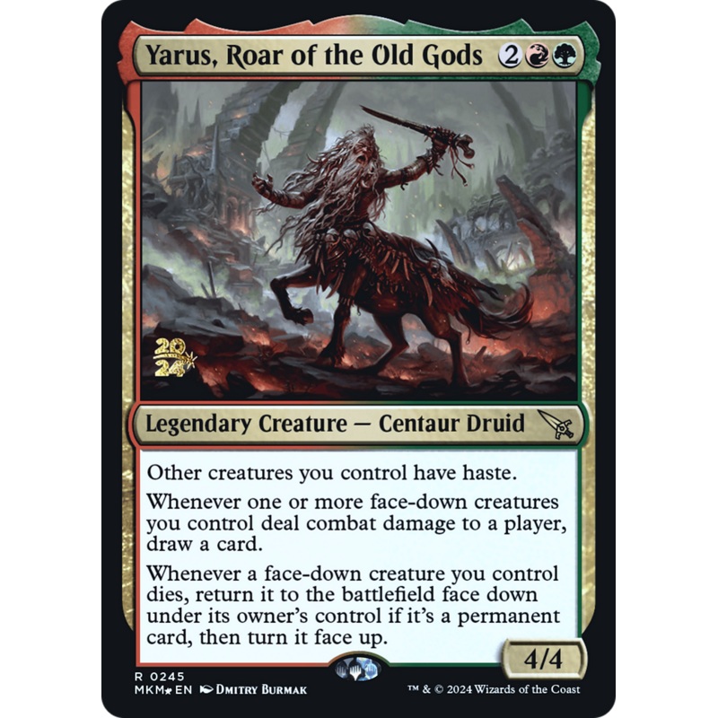 Yarus, Roar of the Old Gods (PRE-245S) - Murders at Karlov Manor Promos Foil