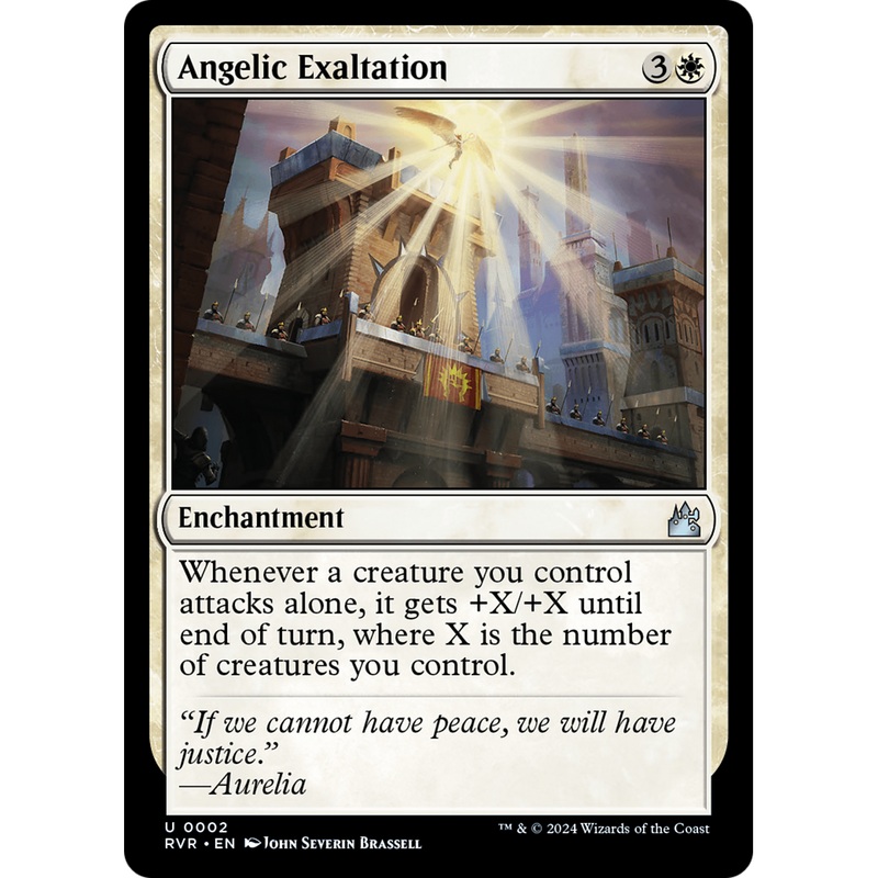 Angelic Exaltation (RVR-002) - Ravnica Remastered Foil