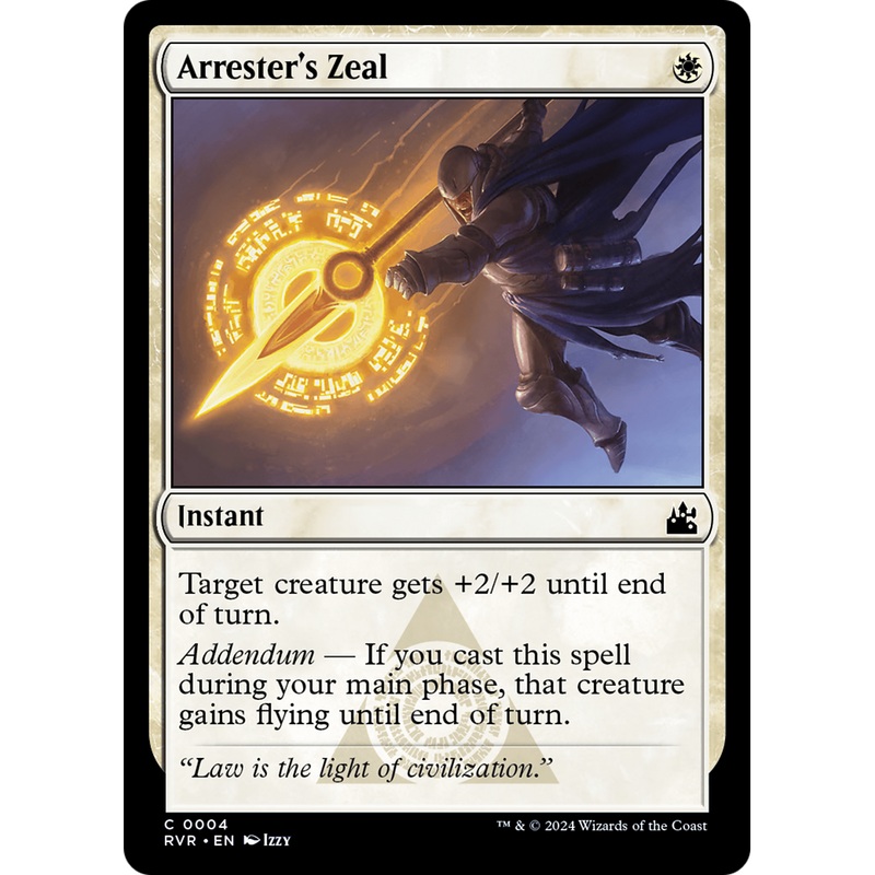 Arrester's Zeal (RVR-004) - Ravnica Remastered