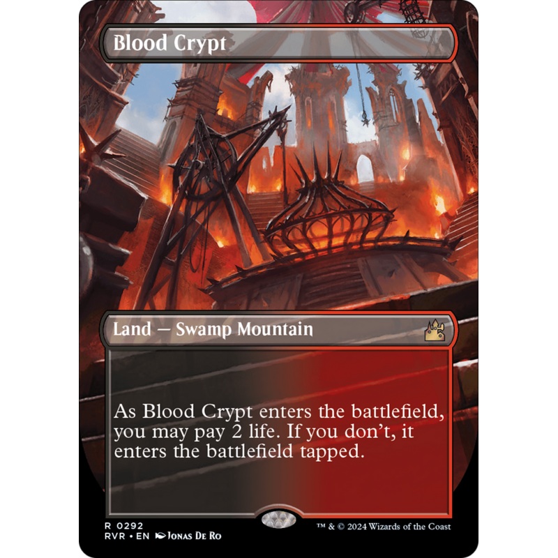 Blood Crypt (RVR-292) - Ravnica Remastered (Borderless) Foil