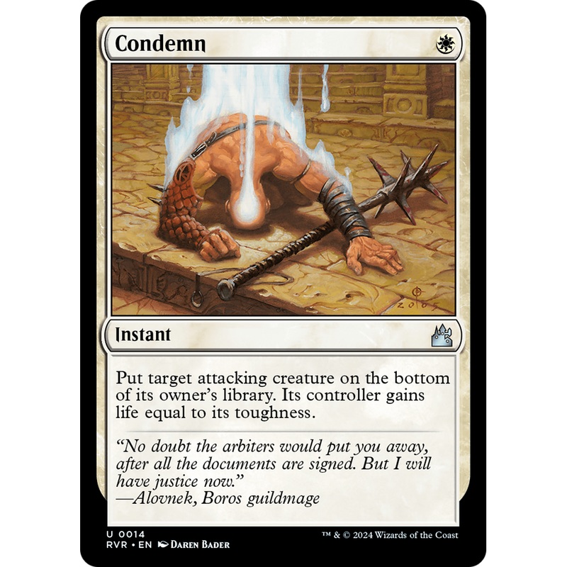 Condemn (RVR-014) - Ravnica Remastered Foil