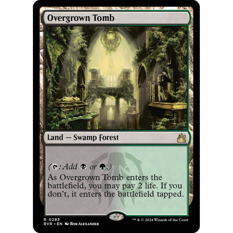 Overgrown Tomb (RVR-283) - Ravnica Remastered Foil