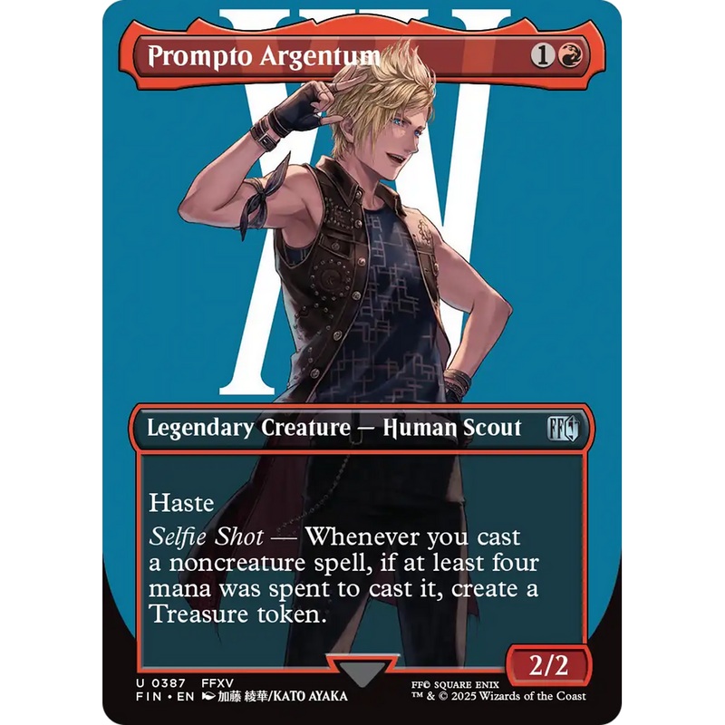 Prompto Argentum (FIN-387) - FINAL FANTASY (Borderless) Foil