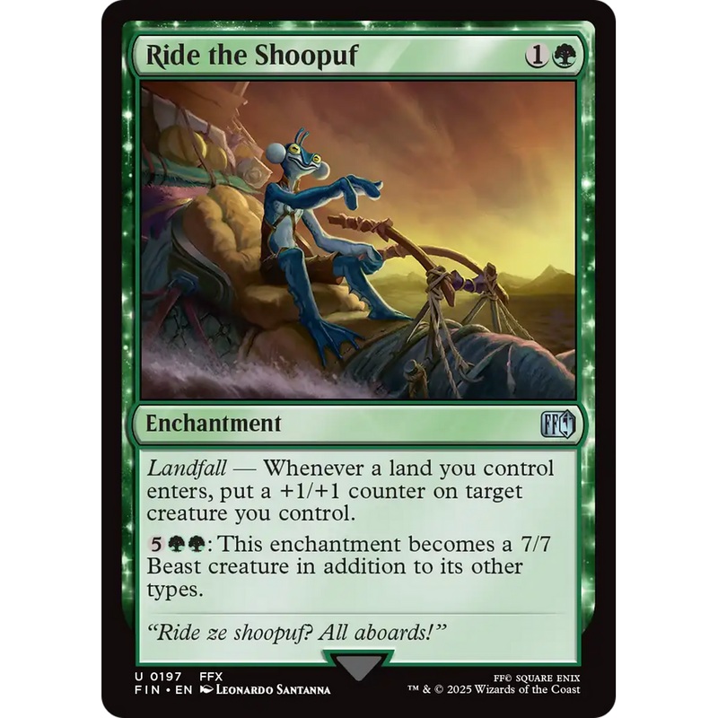 Ride the Shoopuf (FIN-197) - FINAL FANTASY: (enchantment) Foil