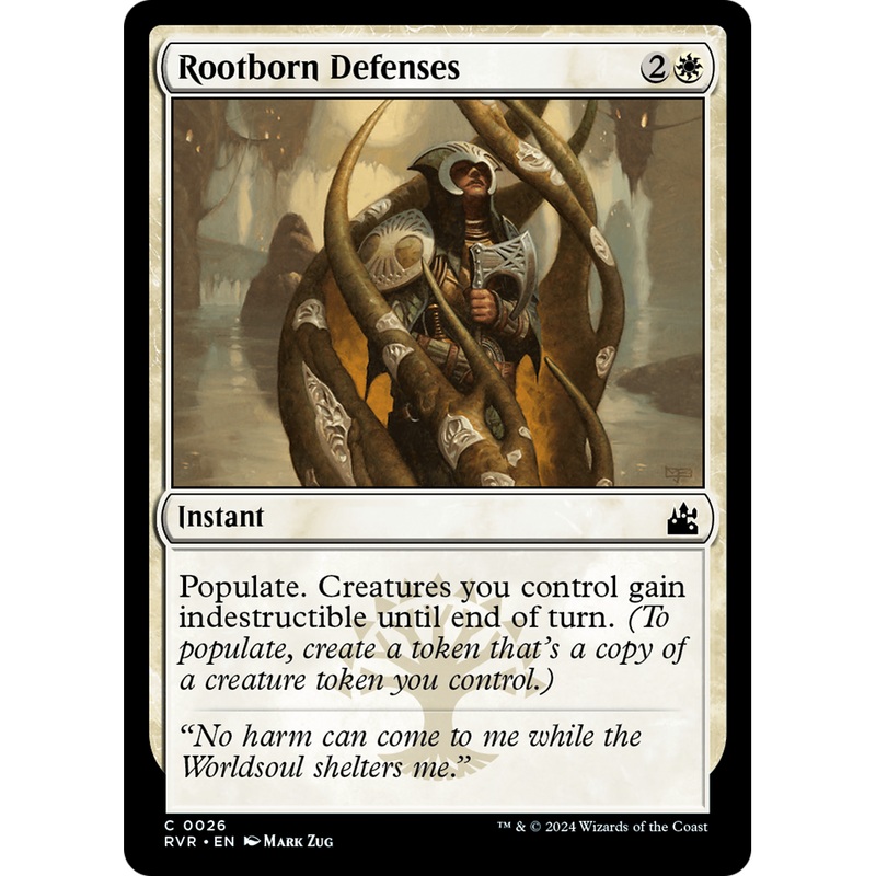 Rootborn Defenses (RVR-026) - Ravnica Remastered Foil