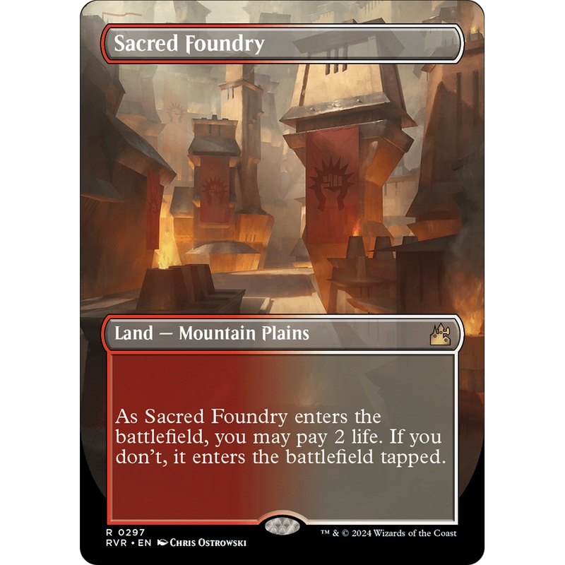 Sacred Foundry (RVR-297) - Ravnica Remastered (Borderless)