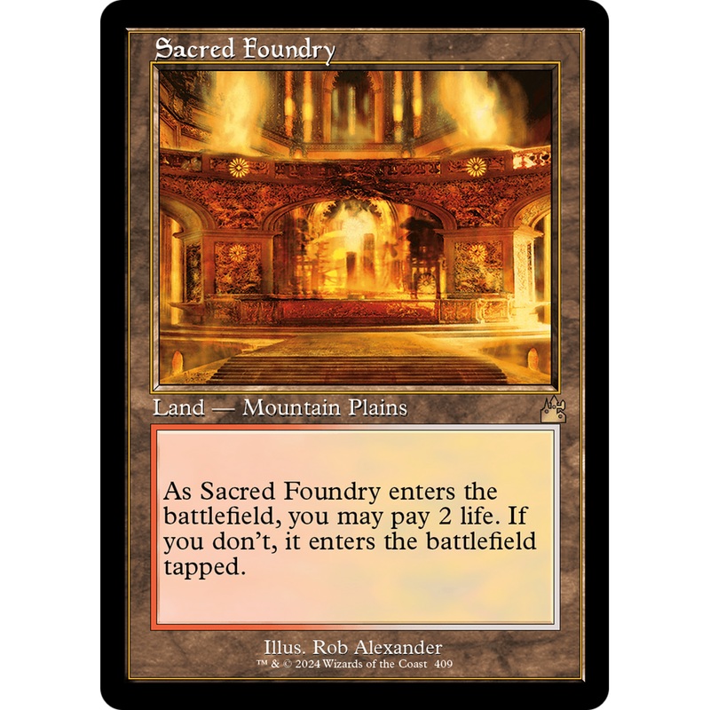 Sacred Foundry (RVR-409) - Ravnica Remastered Foil
