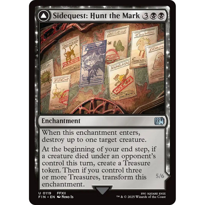 Sidequest: Hunt the Mark // Yiazmat, Ultimate Mark (FIN-119) - FINAL FANTASY: (enchantment) Foil
