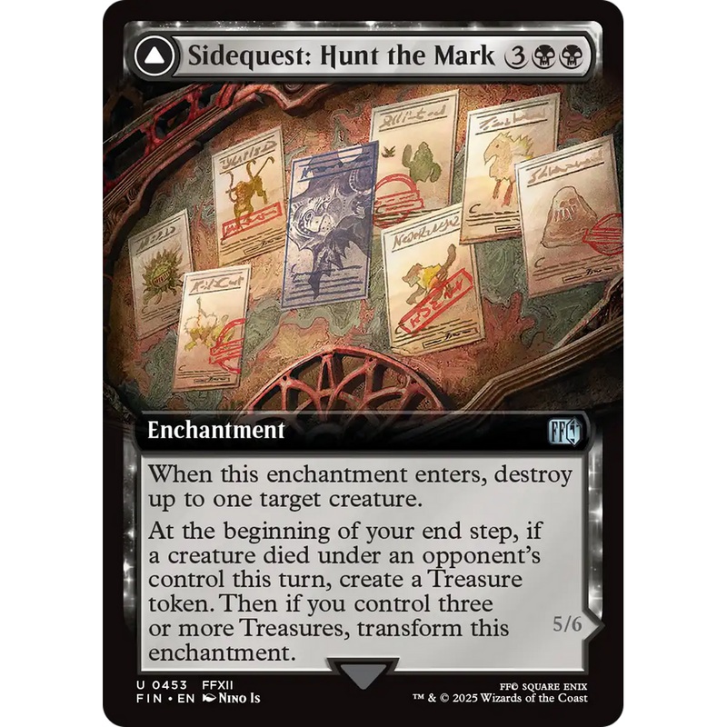 Sidequest: Hunt the Mark // Yiazmat, Ultimate Mark (FIN-453) - FINAL FANTASY: (enchantment, Extended Art) Foil