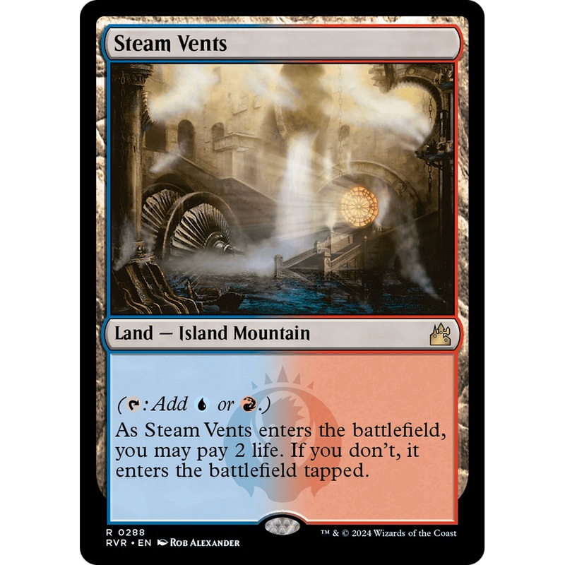 Steam Vents (RVR-288) - Ravnica Remastered Foil