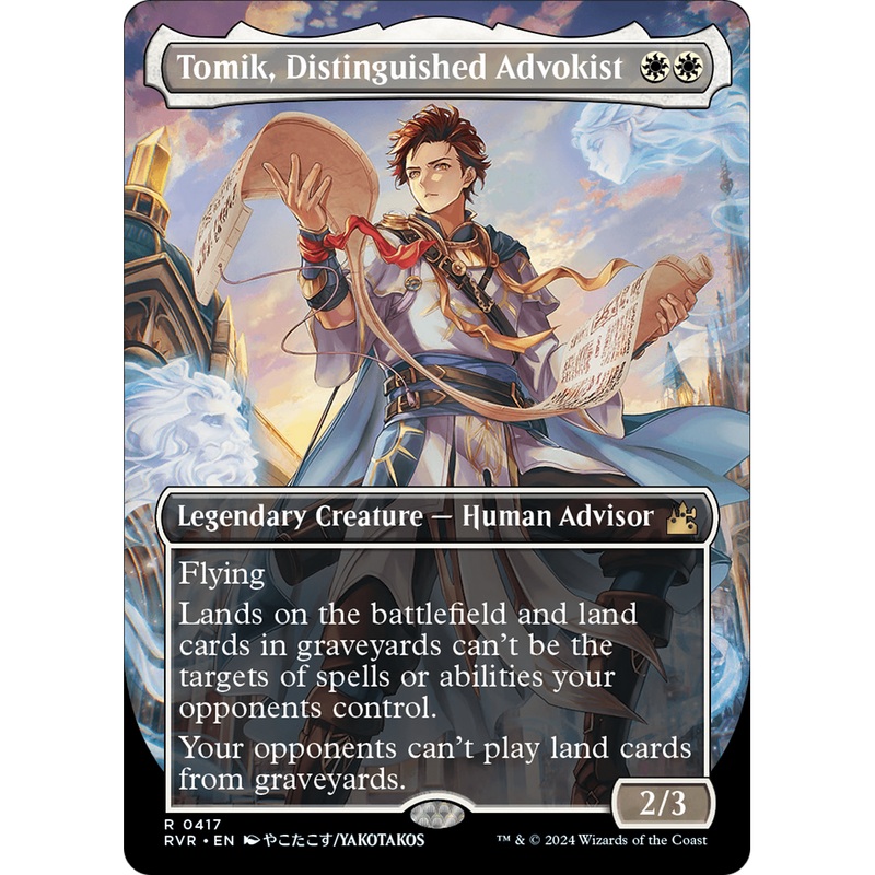 Tomik, Distinguished Advokist (RVR-417) - Ravnica Remastered (Borderless) Foil