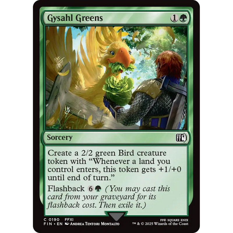 Gysahl Greens (FIN-190) - FINAL FANTASY Foil
