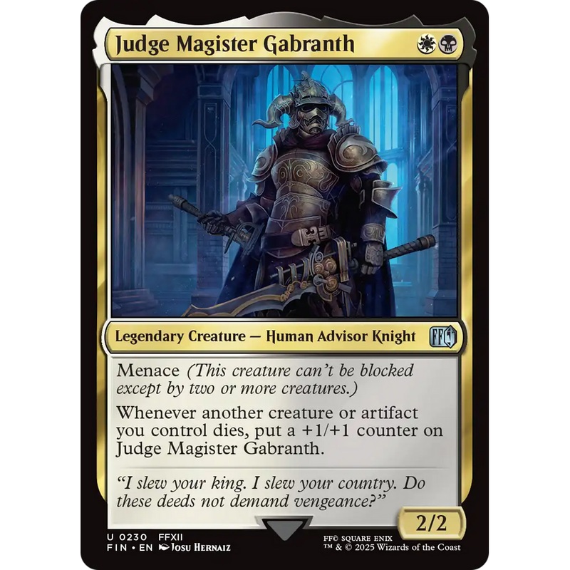 Judge Magister Gabranth (FIN-230) - FINAL FANTASY Foil