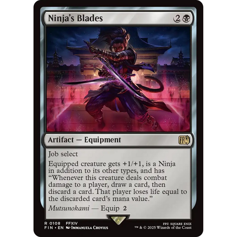 Ninja's Blades (FIN-108) - FINAL FANTASY Foil