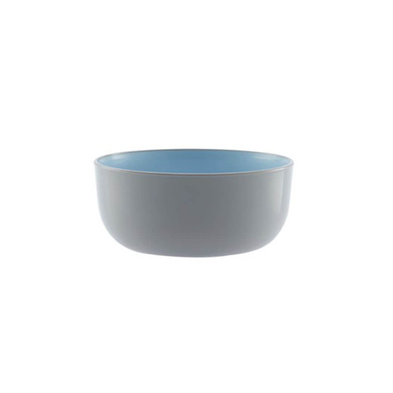 Bol en plastique gris bleu 21,5 cm Blu / Gry