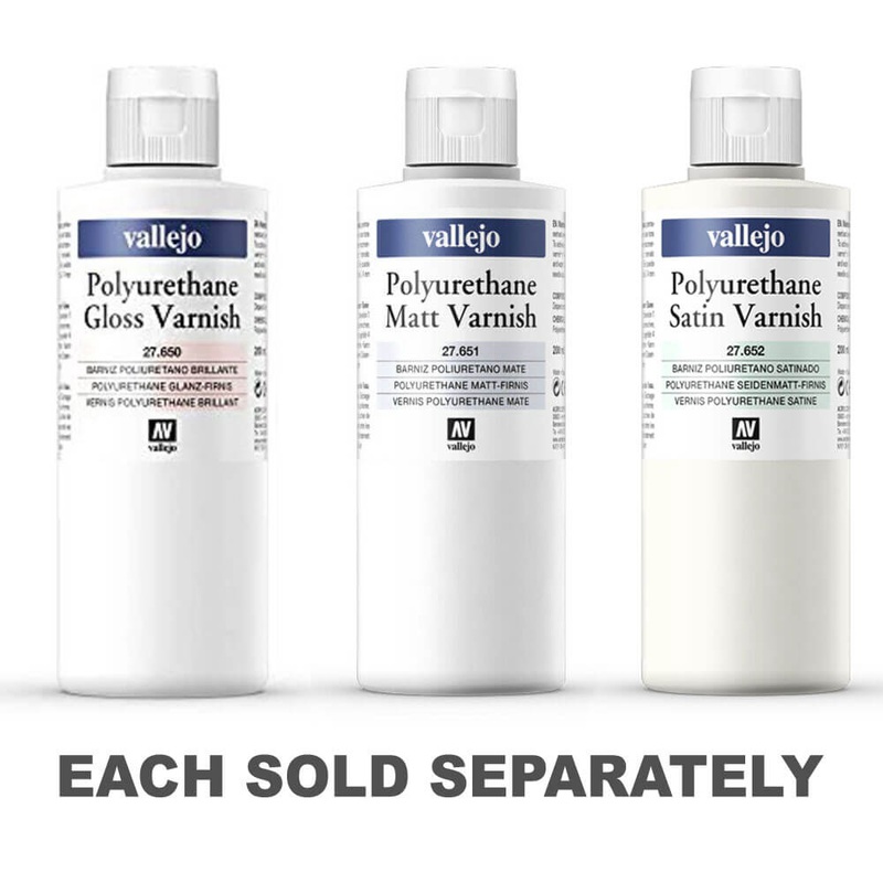 Varnis de polyurthane  base d'eau de Vallejo 200 ml