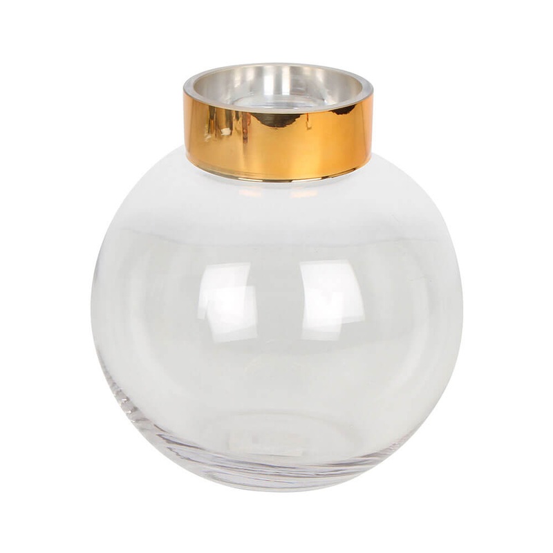 Vase en verre rond Bailey (21x20 cm)